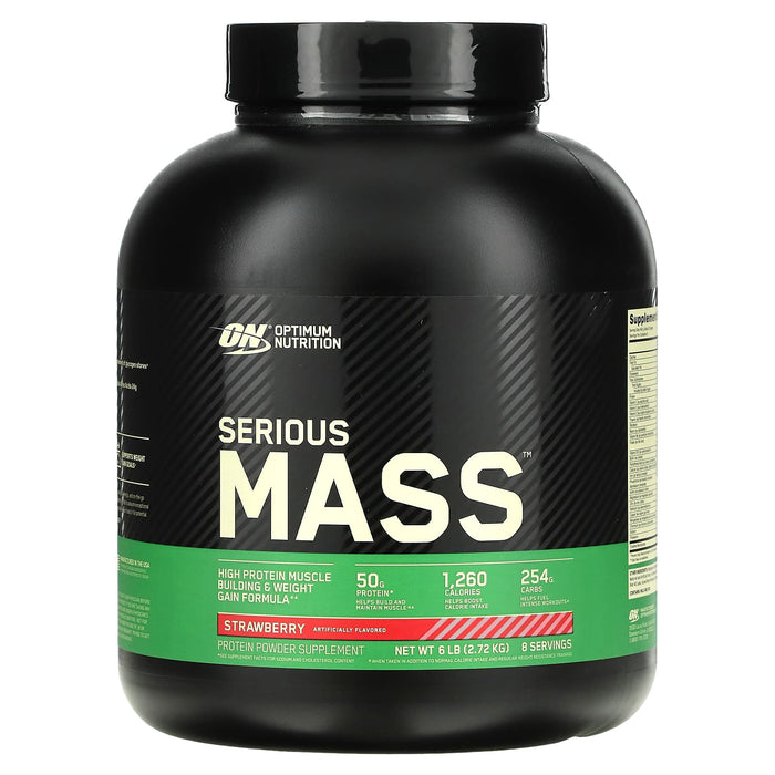 Optimum Nutrition, Serious Mass, Protein Powder Supplement, Vanilla, 6 lb (2.72 kg)