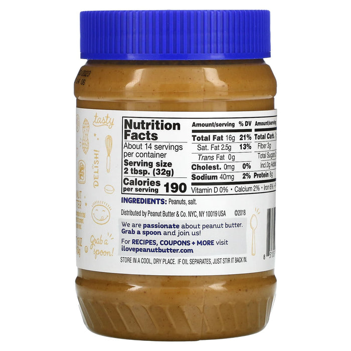 Peanut Butter & Co., Old Fashioned Smooth, Peanut Butter, 16 oz (454 g)