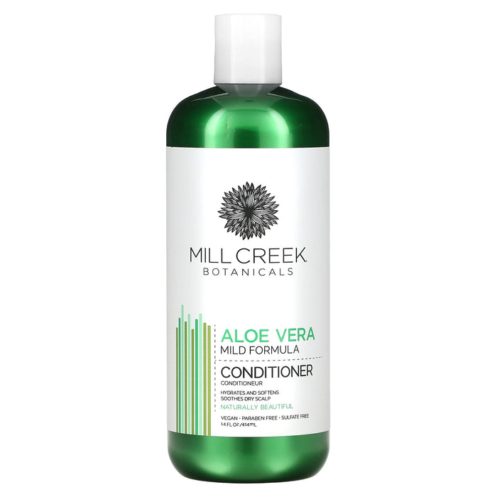 Mill Creek Botanicals, Aloe Vera Conditioner, Mild Formula, 14 fl oz (414 ml)