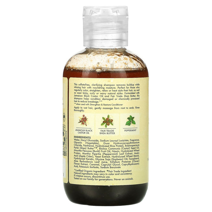 SheaMoisture, Jamaican Black Castor Oil, Strengthen & Restore Shampoo, 3.2 fl oz (95 ml)