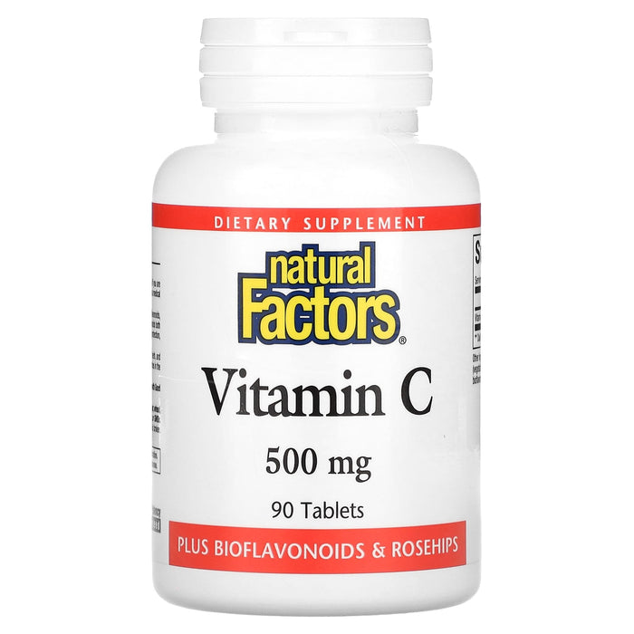 Natural Factors, Vitamin C, 500 mg, 90 Tablets