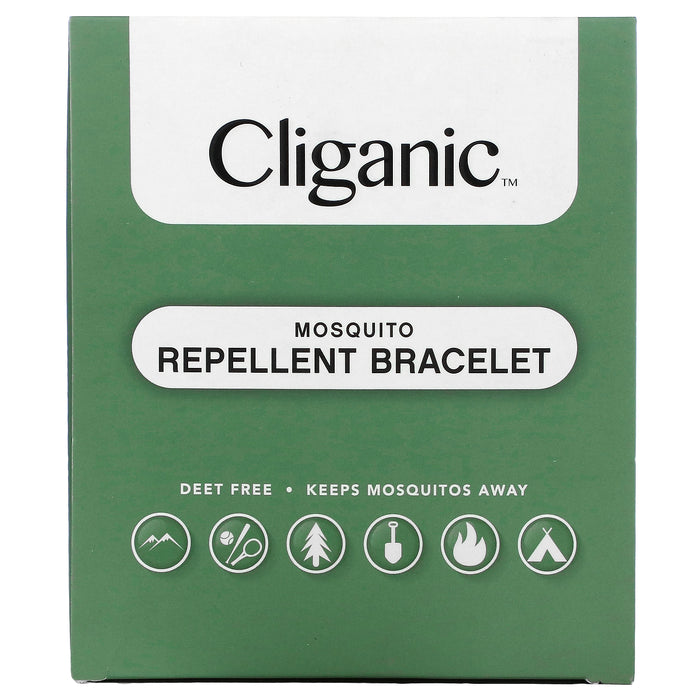 Cliganic, Mosquito Repellent Bracelet, One Size Fits All, 10 Pack