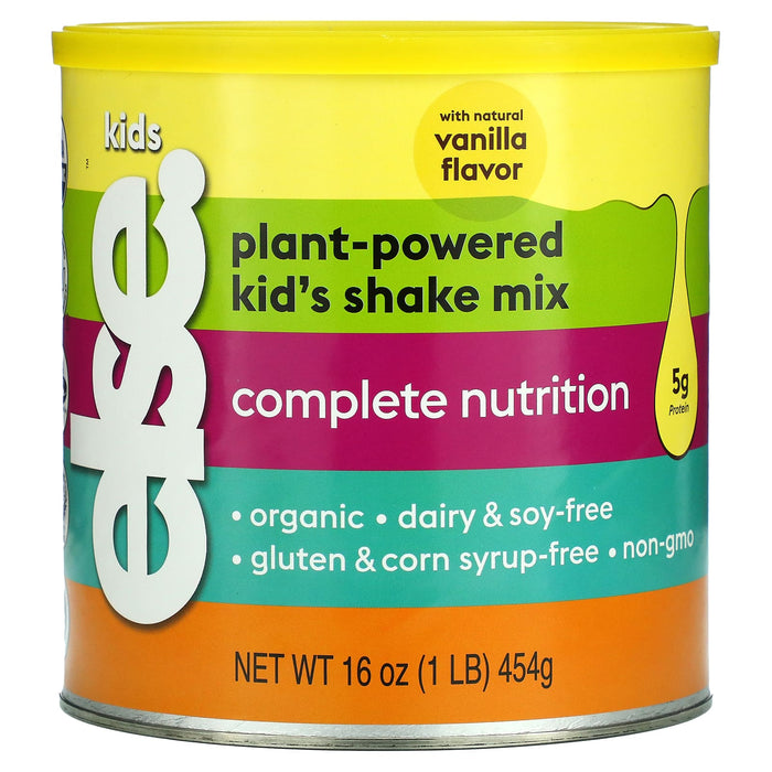 Else, Plant-Powered Kid's Shake Mix, Complete Nutrition, Vanilla, 16 oz (454 g)