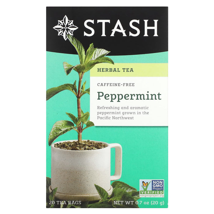 Stash Tea, Herbal Tea, Mango Passionfruit, Caffeine Free, 20 Tea Bags, 1.3 oz (38 g)