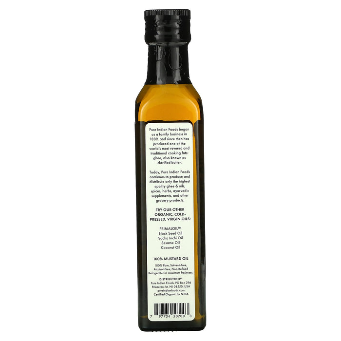 Pure Indian Foods, Organic Cold Pressed Virgin Black Seed Oil, 250 ml