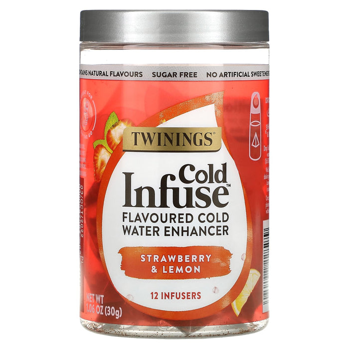 Twinings, Cold Infuse, Flavoured Cold Water Enhancer, Mango & Passionfruit, 12 Infusers, 1.06 oz (30 g)
