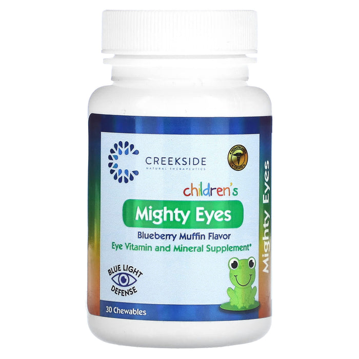 Creekside Natural Therapeutics, Children's Mighty Eyes, Blueberry Muffin, 30 Chewables