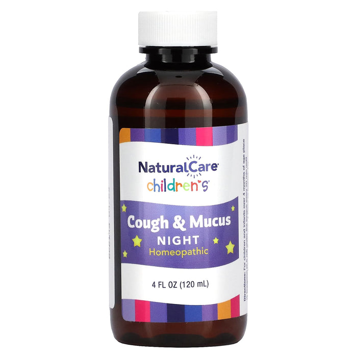 NatraBio, Children's Cough & Mucus, Night, 4 Months & Up, Natural Berry, 4 fl oz (120 ml)