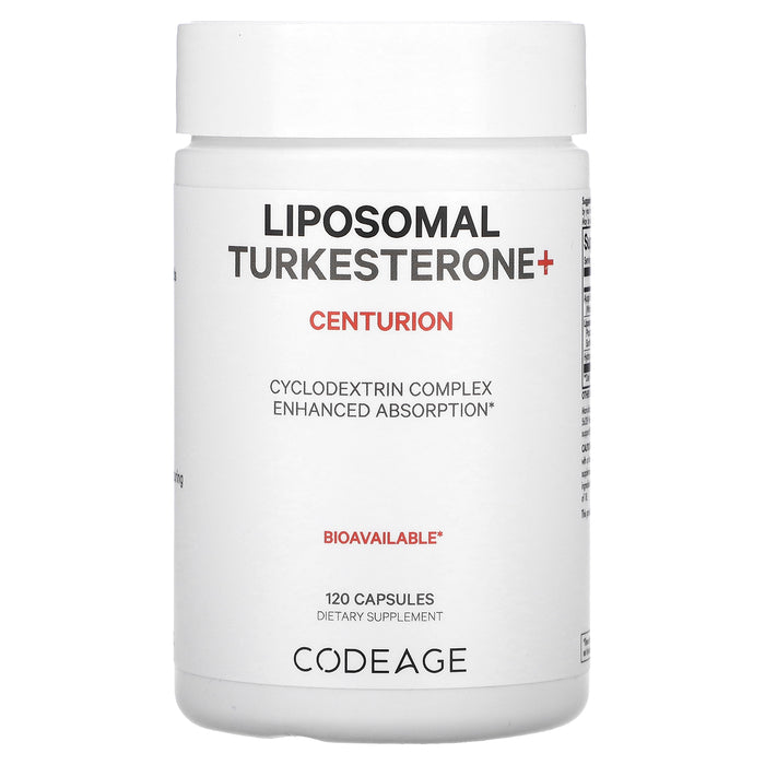 Codeage, Liposomal Turkesterone + Centurion, 120 Capsules