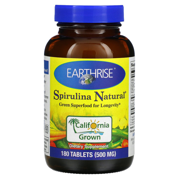 Earthrise, Spirulina Natural, 500 mg, 360 Tablets