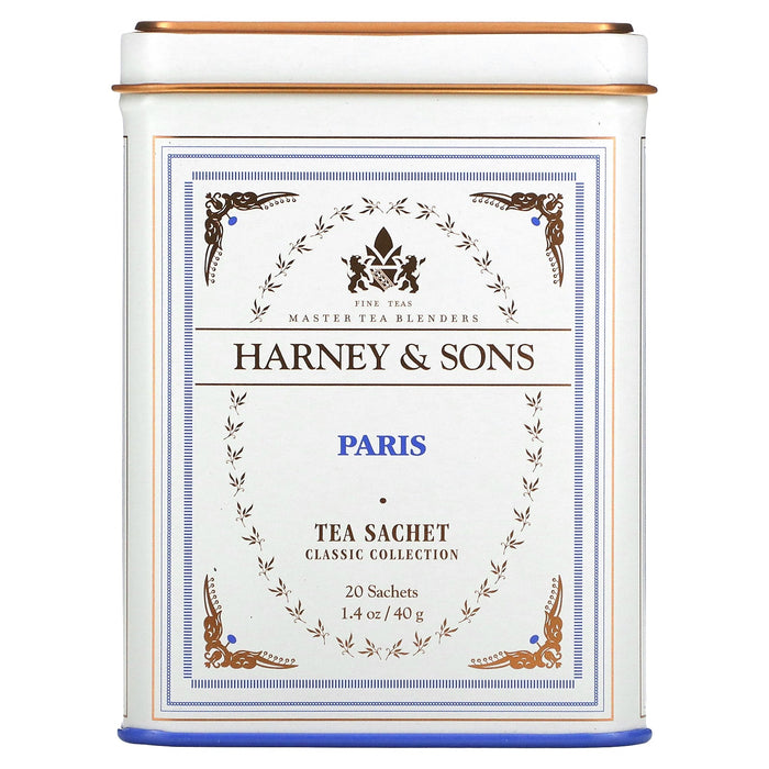 Harney & Sons, Classic Collection, Paris Tea, 20 Sachets, 1.4 oz (40 g)