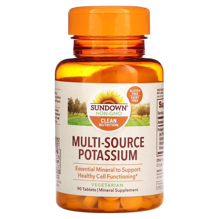 Sundown Naturals, Multi-Source Potassium, 90 Tablets