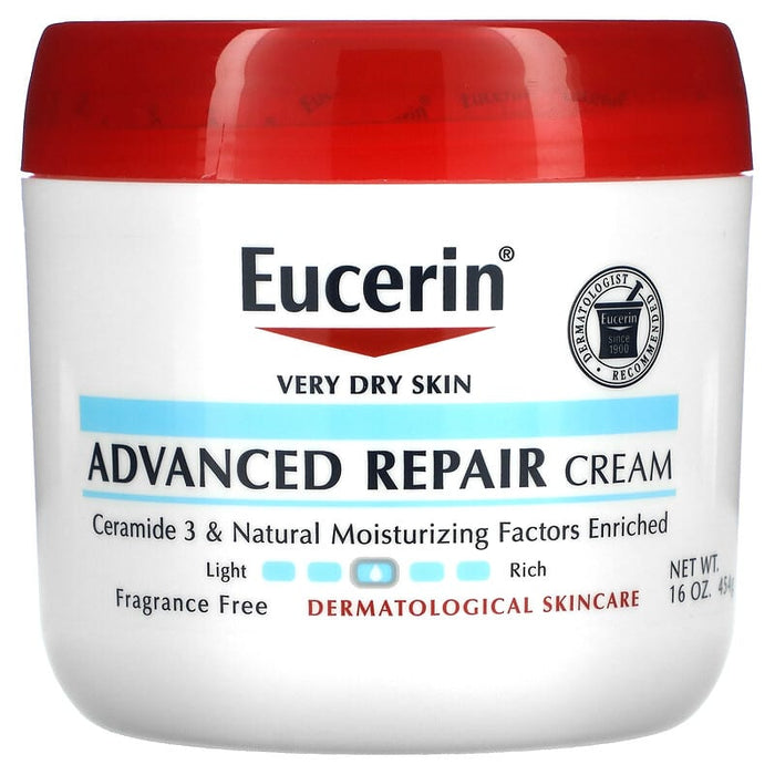 Eucerin, Advanced Repair Cream, Fragrance Free, 8 oz (226 g)