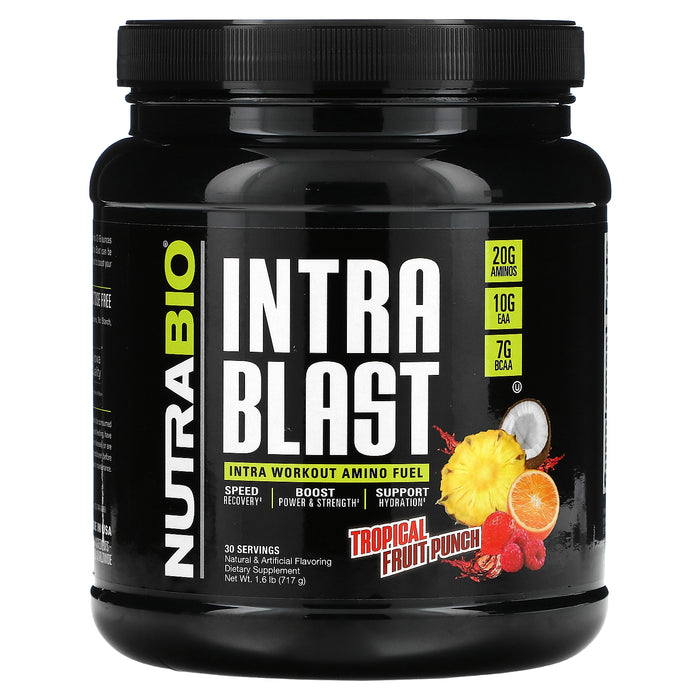 Nutrabio Labs, Intra Blast, Intra Workout Amino Fuel, Blueberry Lemonade, 1.51 lb (683 g)