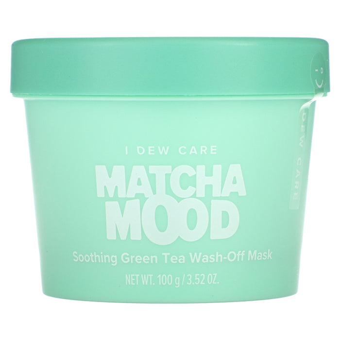I Dew Care, Matcha Mood, Soothing Green Tea Wash-Off Beauty Mask, 3.52 oz (100 g)