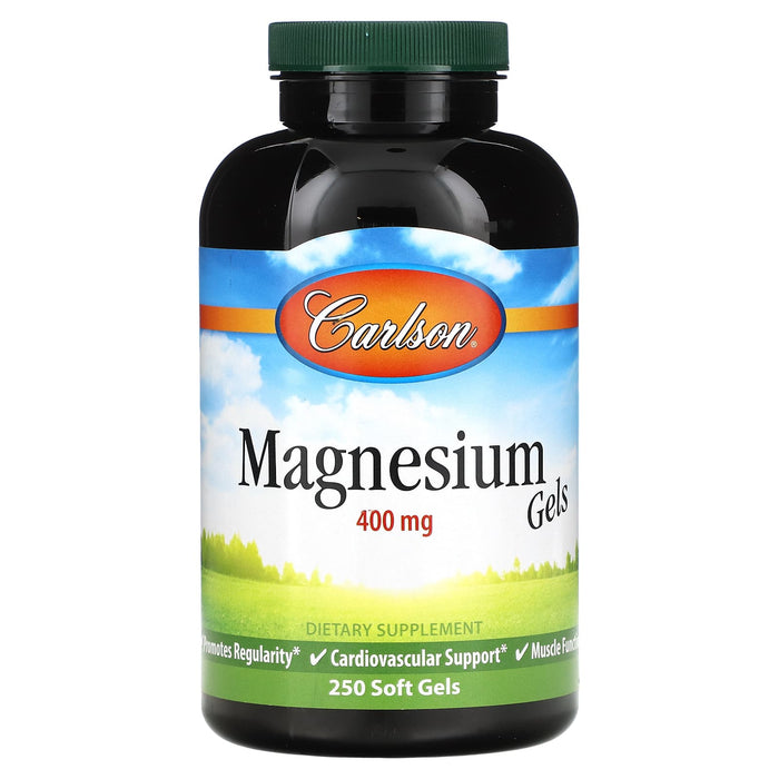 Carlson, Magnesium Gels, 400 mg, 100 Soft Gels