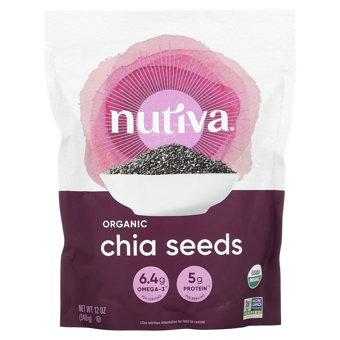 Nutiva, Organic Chia Seed, Black, 32 oz (907 g)
