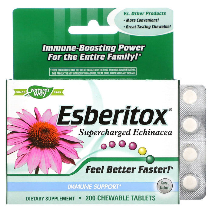 Nature's Way, Esberitox, Supercharged Echinacea, 100 Chewable Tablets