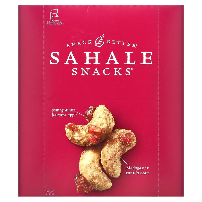 Sahale Snacks, Glazed Mix, Pomegranate Vanilla Flavored Cashews, 9 Packs, 1.5 oz (42.5 g) Each