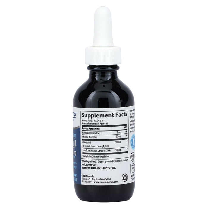 Trace Minerals ®, Ionic Chlorophyll, 100 mg, 2 fl oz (59 mL)