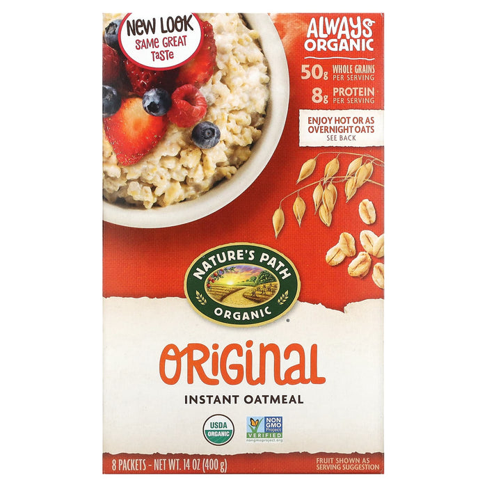 Nature's Path, Organic Instant Oatmeal, Homestyle, 8 Packets, 11.3 oz (320 g)
