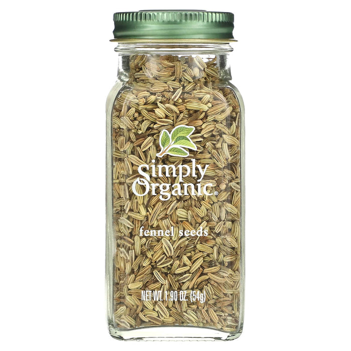 Simply Organic, Fennel Seeds, 1.90 oz (54 g)