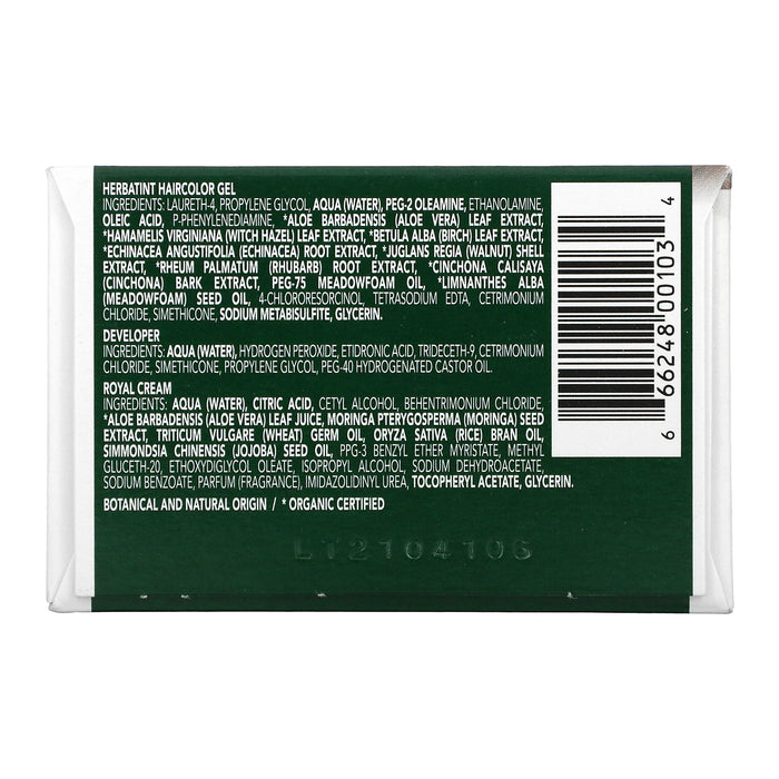 Herbatint (Antica Herbavita), Permanent Haircolor Gel, 4N, Chestnut, 4.56 fl oz (135 ml)