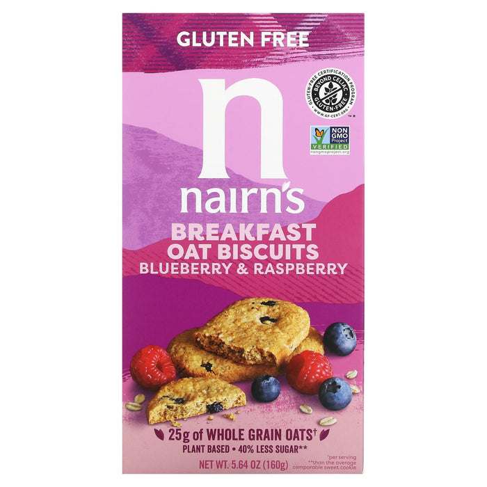 Nairn's Inc, Breakfast Oat Biscuits, Apple & Cinnamon, 5.64 oz (160 g)