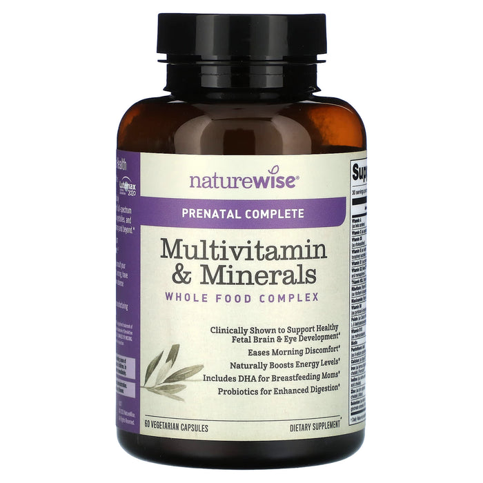 NatureWise, Prenatal Complete, Multivitamin & Minerals, 60 Vegetarian Capsules