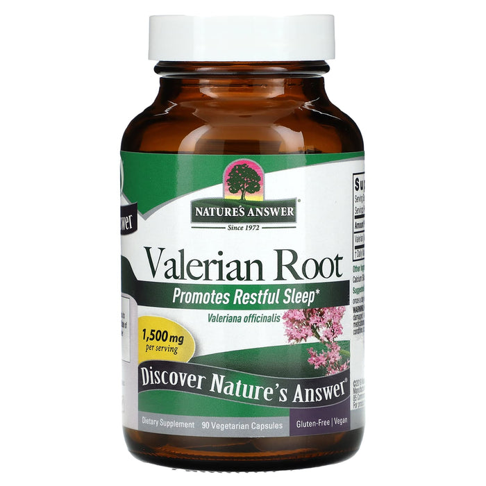 Nature's Answer, Valerian Root, 1,500 mg, 90 Vegetarian Capsules (500 mg per Capsule)