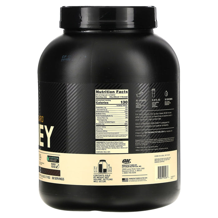 Optimum Nutrition, Gold Standard 100% Whey, Naturally Flavored, Vanilla, 4.8 lb (2.17 kg)