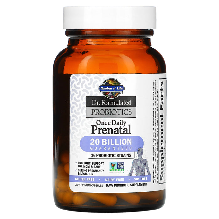 Garden of Life, Dr. Formulated Probiotics, Once Daily Prenatal, 30 Vegetarian Capsules