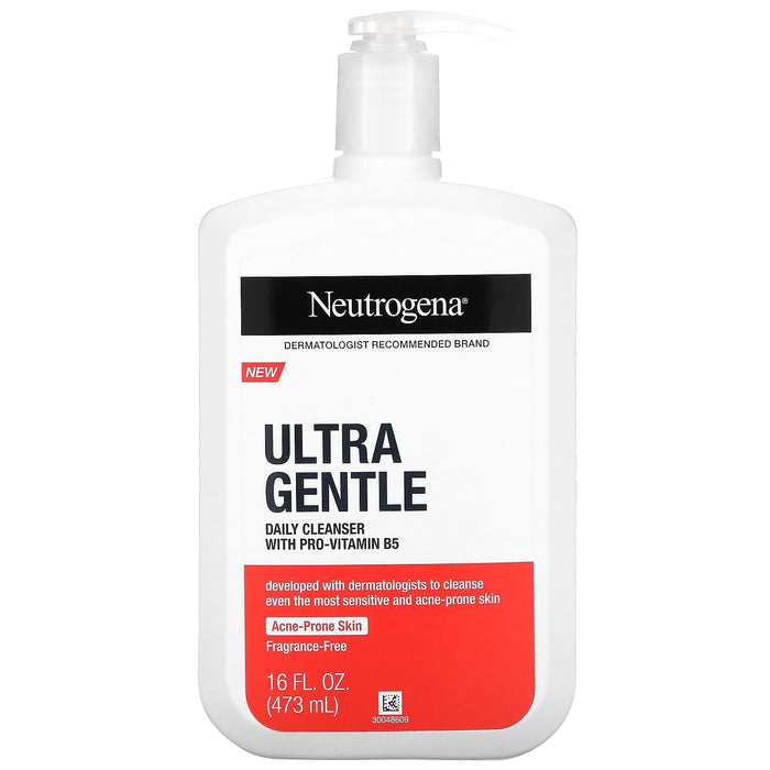 Neutrogena, Ultra Gentle, Daily Cleanser With Pro-Vitamin B5, Fragrance-Free, 16 fl oz (473 ml)