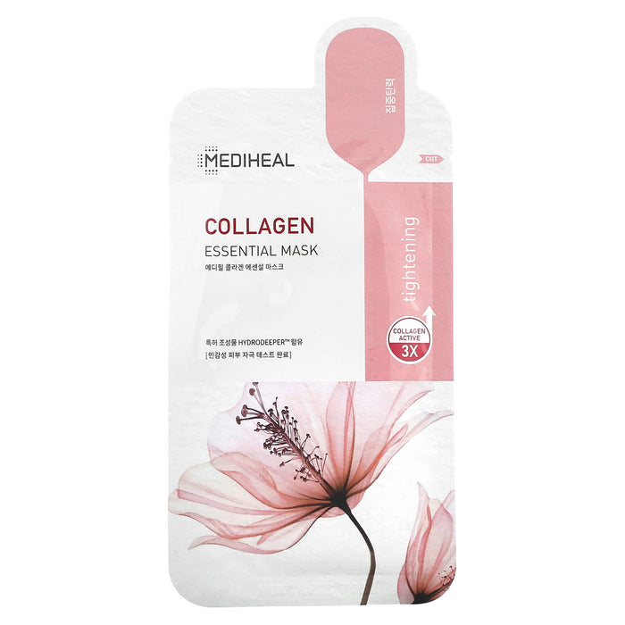 Mediheal, Collagen Essential Beauty Mask, 4 Sheets, 0.81 fl oz (24 ml)