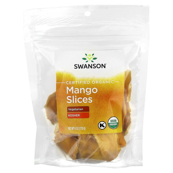 Swanson, Certified Organic Mango Slices, 6 oz (170 g)