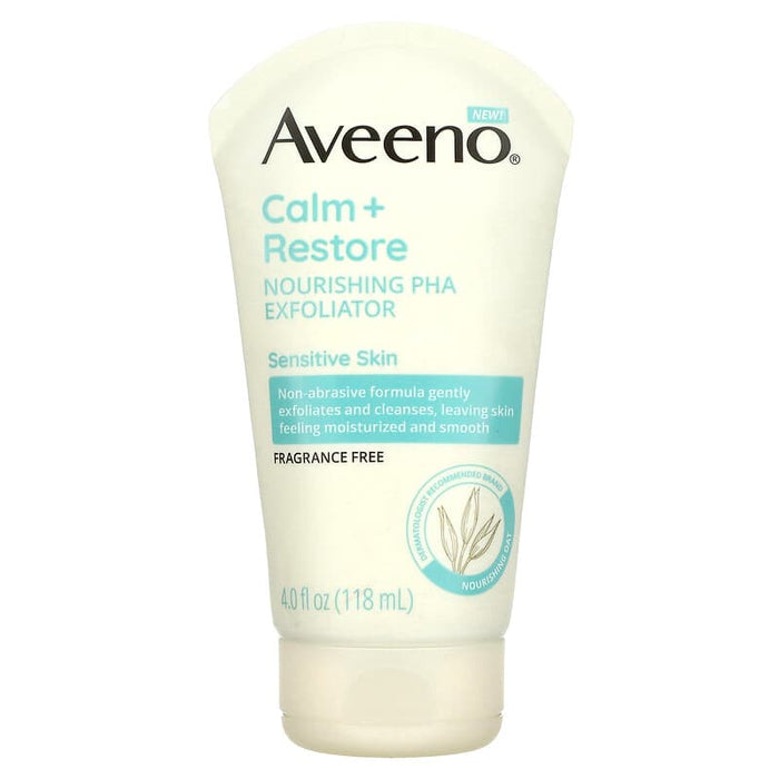 Aveeno, Calm + Restore, Nourishing PHA Exfoliator, Fragrance Free, 4 fl oz (118 ml)
