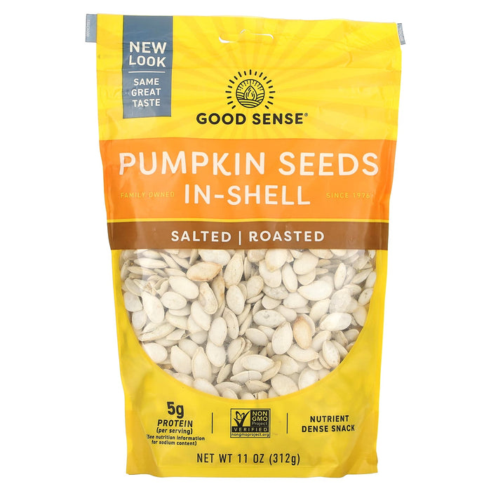 Good Sense, Pumpkin Seeds In-Shell, Salted, Roasted, 11 oz (312 g)