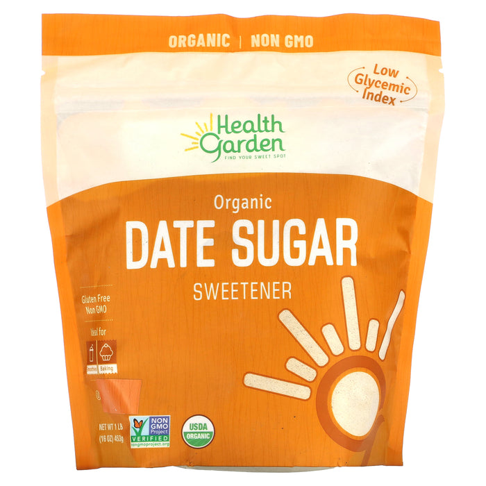 Health Garden, Organic Date Sugar Sweetener, 16 oz (453 g)