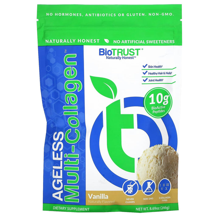 BioTRUST, Ageless Multi-Collagen, Chocolate, 9.17 oz (260 g)