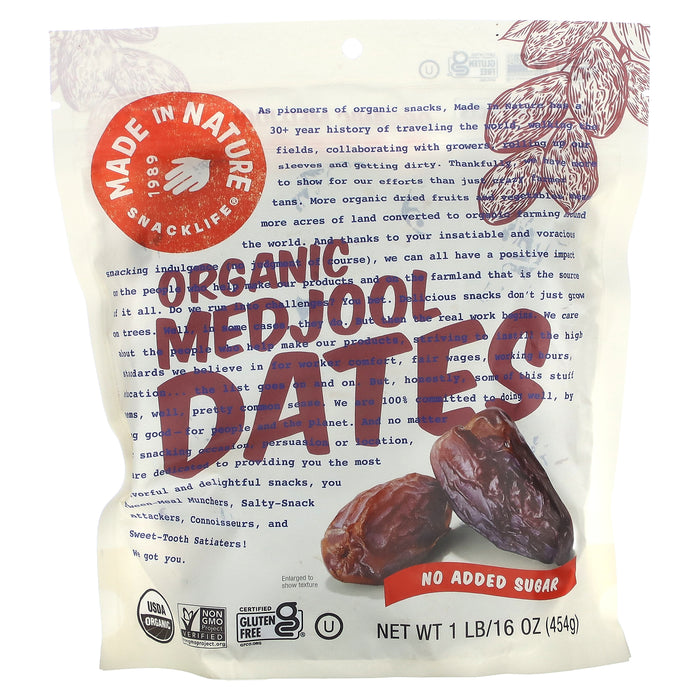 Made in Nature, Organic Medjool Dates, 1 lb (454 g)