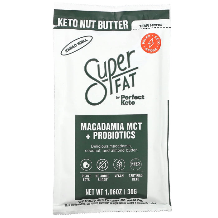 SuperFat, Keto Nut Butter, Macadamia Coconut, 1.06 oz (30 g)