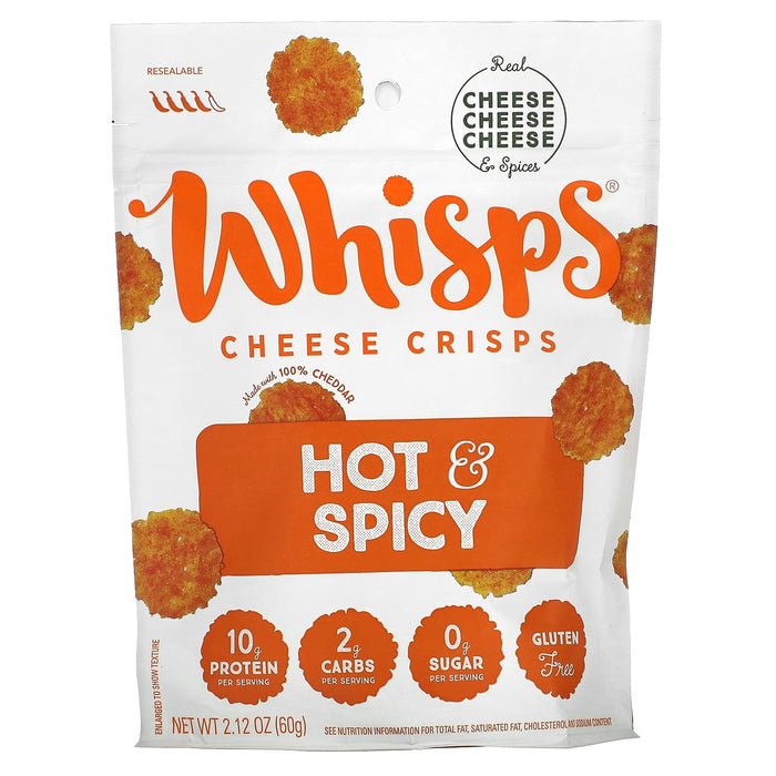 Whisps, Cheddar Cheese Crisps, 2.12 oz (60 g)