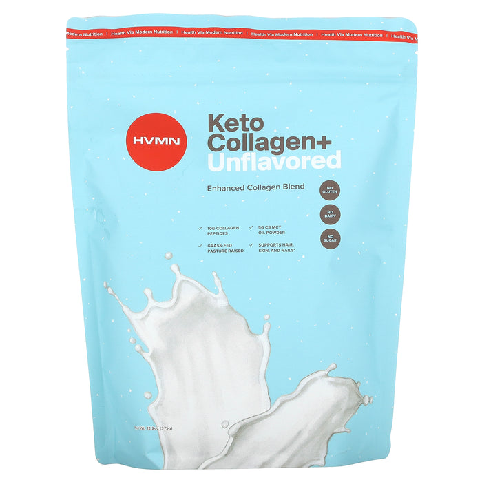 HVMN, Keto Collagen+, Unflavored, 13.2 oz (375 g)