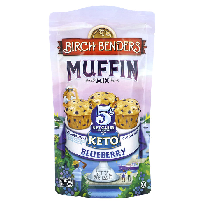 Birch Benders, Muffin Mix, Keto, Blueberry , 8 oz (227 g)