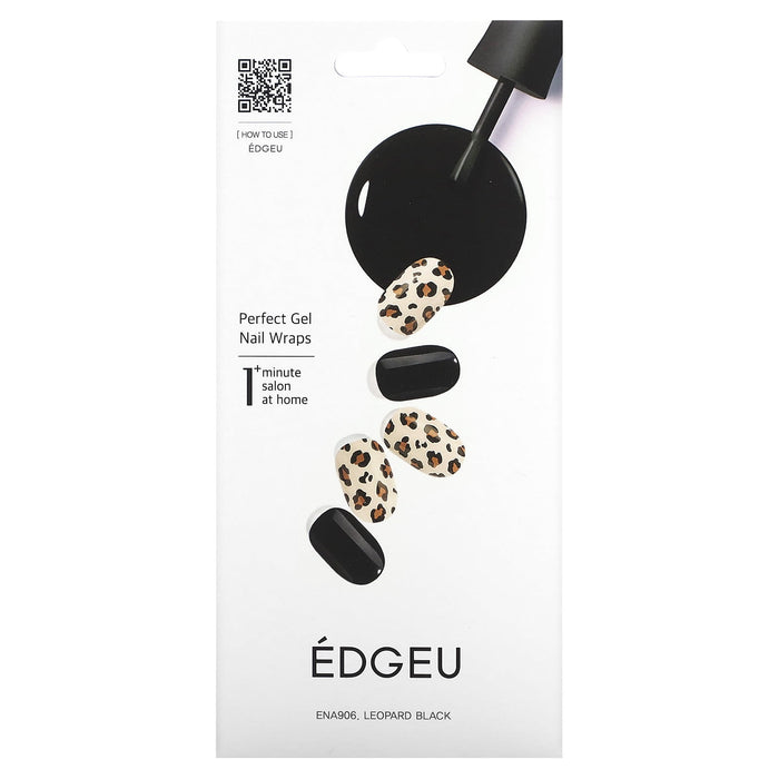 Edgeu, Perfect Gel Nail Wraps, ENT220, Sand Wave, 16 Piece Strips Set