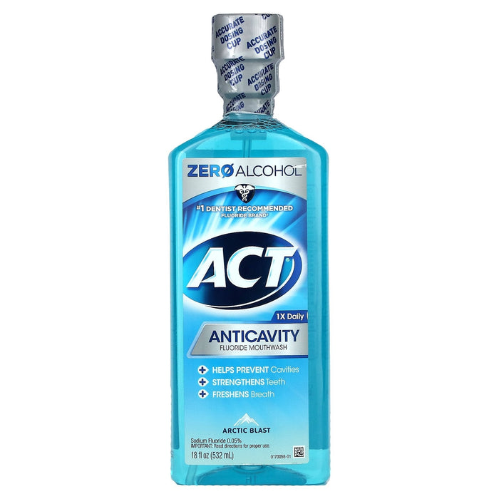 Act, Anticavity Fluoride Mouthwash, Alcohol Free, Mint, 18 fl oz (532 ml)
