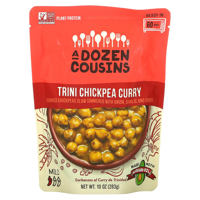 A Dozen Cousins, Trini Chickpea Curry, Mild, 10 oz (283 g)