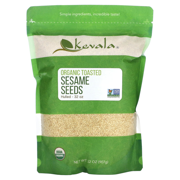Kevala, Organic Toasted Sesame Seeds (Hulled), 32 oz (907 g)