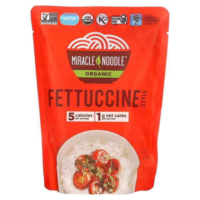 Miracle Noodle, Organic Fettuccine Style, 7 oz (200 g)