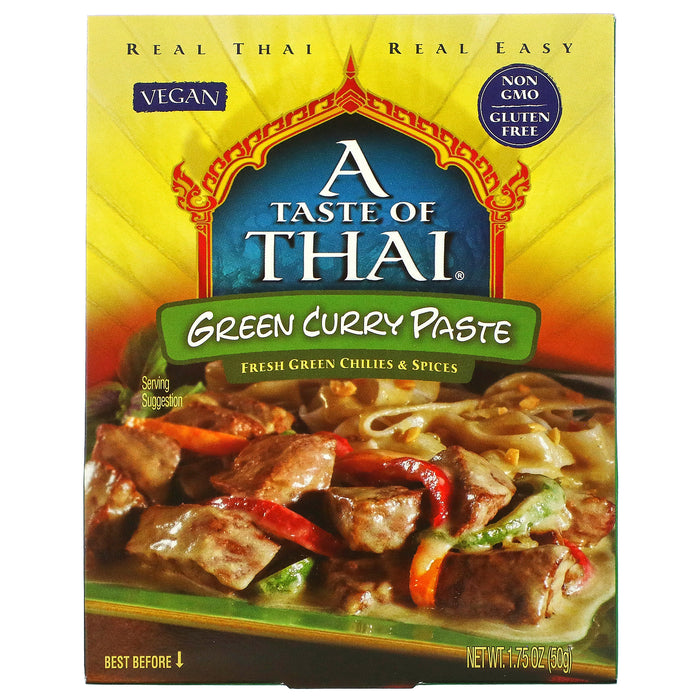 A Taste Of Thai, Green Curry Paste, 1.75 oz (50 g)